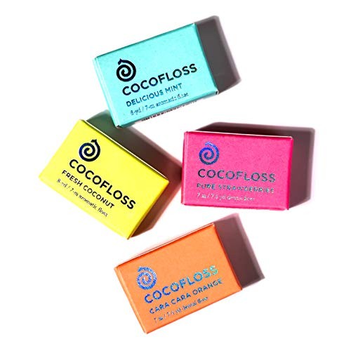 COCOFLOSS Coconut-Oil Infused Woven Dental Floss | Assorted Floss Starter Kit...
