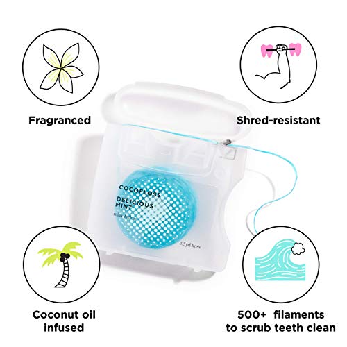 COCOFLOSS Coconut-Oil Infused Woven Dental Floss | Assorted Floss Starter Kit...