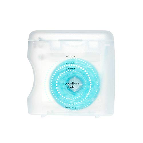 COCOFLOSS Coconut-Oil Infused Woven Dental Floss | Mint | Dentist-Designed | ...