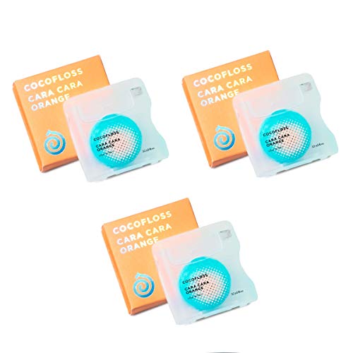 COCOFLOSS Coconut-Oil Infused Woven Dental Floss | Orange | Dentist-Designed ...