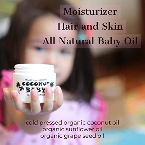 Coconut Baby Oil Organic Moisturizer - for Hair and Skin - Cradle Cap Treatme...