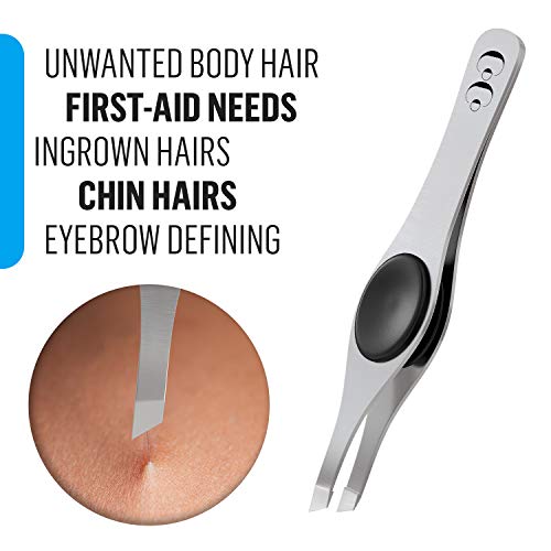 Cocos Eyebrow Tweezers for Women and Men | Tweezers Precision | Slanted Tweez...