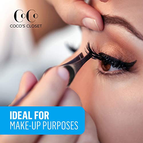 Cocos Eyebrow Tweezers for Women and Men | Tweezers Precision | Slanted Tweez...