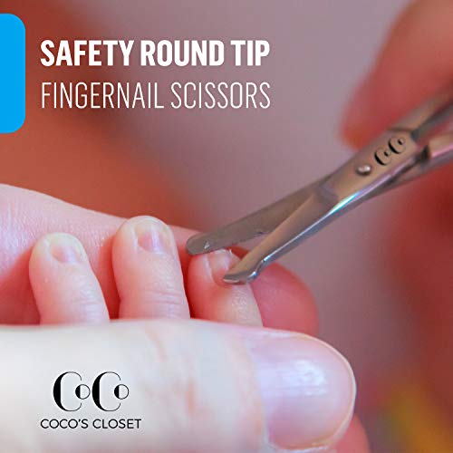 Cocos Nose and Eyebrow Scissors, Small Sharp Reliable Barber Trimmers, Stainl...