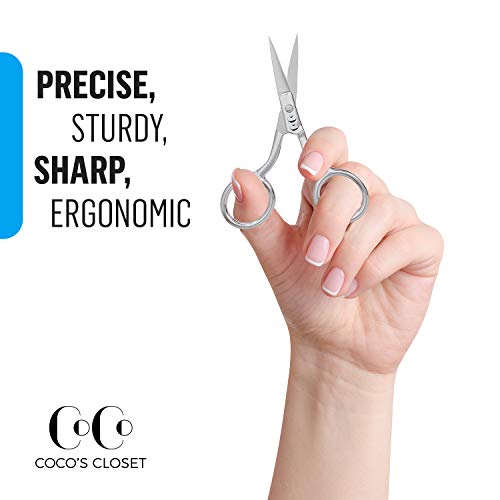 Cocos Professional Hair Scissors, Barber & Eyebrow Scissors, Small Sharp Hair...