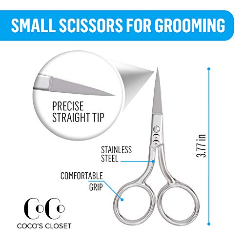 Eyebrow Scissors, Hair Cutting Scissors, Stainless Steel Trimming Scissor Set...