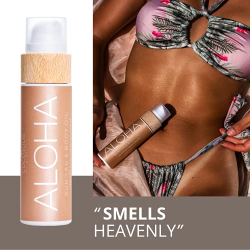COCOSOLIS ALOHA Sun Tan & Body Oil | Organic Tanning Bed Lotion | Get Healthy...