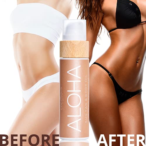 COCOSOLIS ALOHA Sun Tan & Body Oil | Organic Tanning Bed Lotion | Get Healthy...