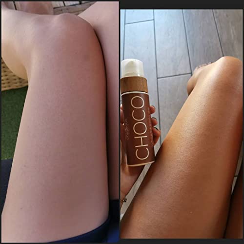 COCOSOLIS Choco Suntan & Body Oil - Organic Tanning Bed Lotion - Deep Chocola...