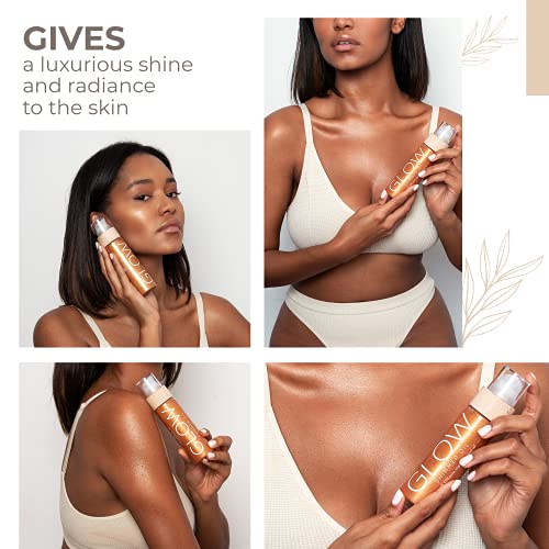 COCOSOLIS Glow Shimmer Oil | Illuminizing Natural Dry Oil With Shiny Particle...