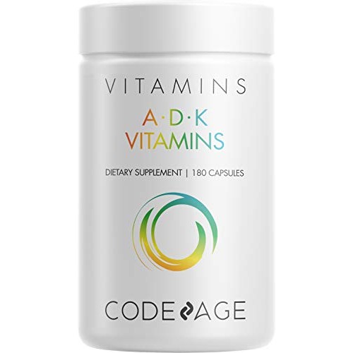 Codeage ADK Vitamin Supplement - 6 Months Supply - Daily Vitamins A D K Pills...