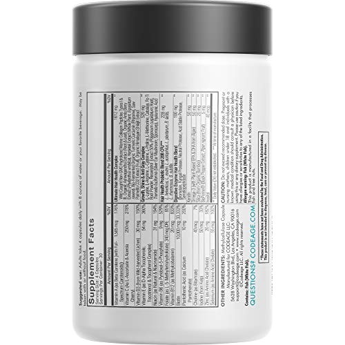 Hair Vitamins, Biotin, Keratin Supplement –Collagen, Vitamin A, B12, C, D3 & ...