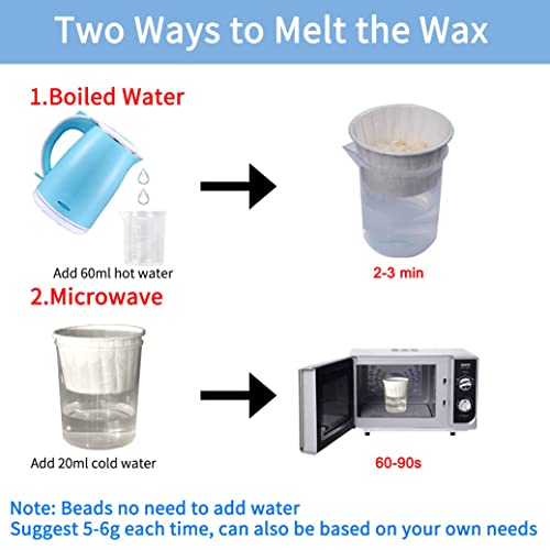 Nose Wax Kit for Men Women, Nose Hair Removal Waxing Kit Ears Nose Hair Remov...