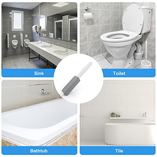 Pumice Toilet Bowl Cleaning Stone with Extra Long Handle - Coideal 3 Pack Sco...