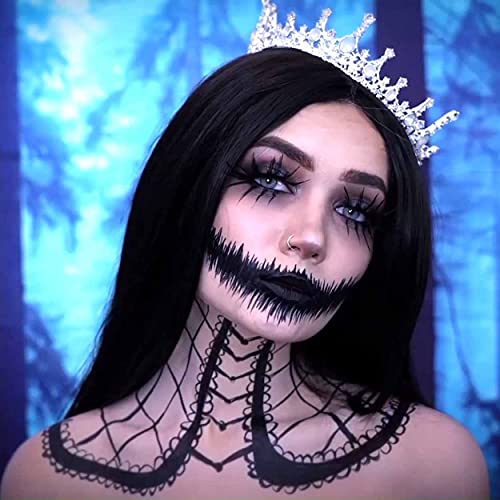 COKOHAPPY Black Face Paint Skeleton Makeup Cream for Halloween Party Cosplay ...