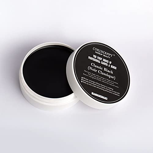 COKOHAPPY Black Face Paint Skeleton Makeup Cream for Halloween Party Cosplay ...