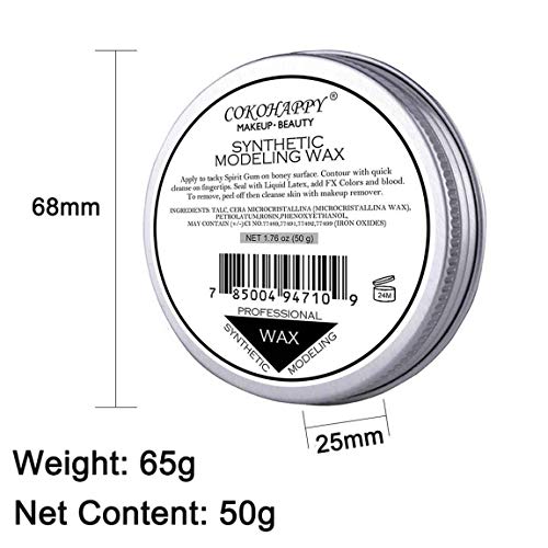 COKOHAPPY Halloween Party Stage Special Effects Nude Color Putty/Wax Wound Mo...