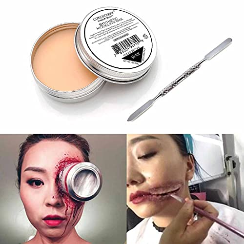 COKOHAPPY Halloween Party Stage Special Effects Nude Color Putty/Wax Wound Mo...