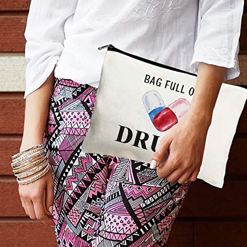 Nurse Practitioner Gifts Makeup Cosmetic Bags for Women - Bag Full of Drugs -...