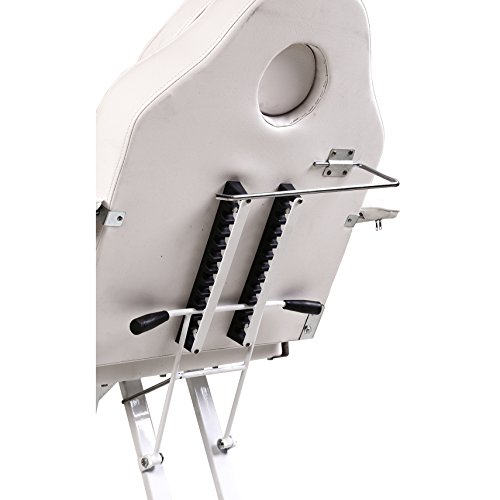 ColdBeauty White Adjustable Salon Barber Massage Beauty Bed with Hydraulic St...