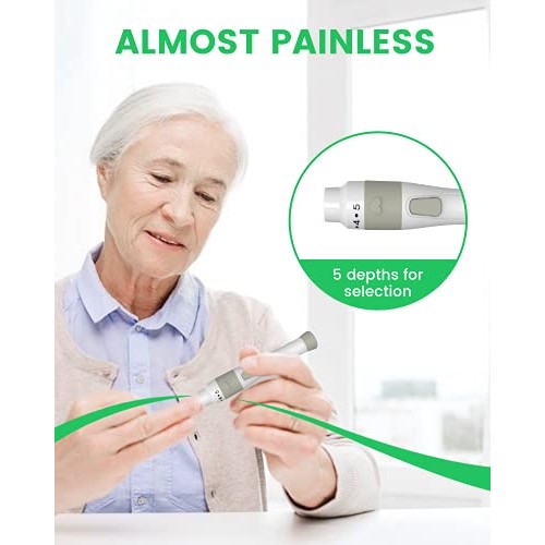 Blood Glucose Monitor - Diabetes Testing Kit with 100 Test Strips and 100 Lan...