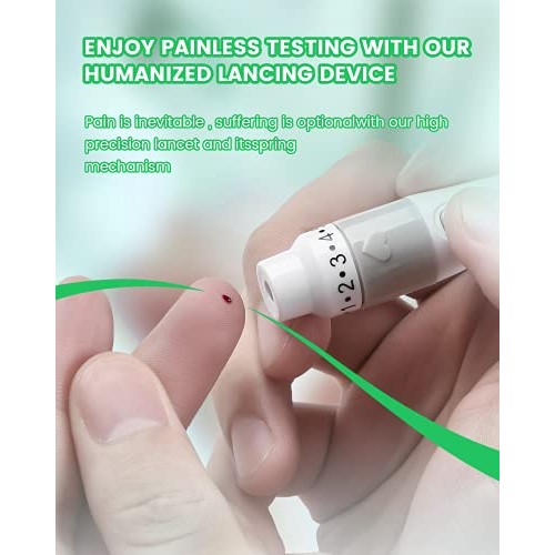 Blood Glucose Monitor - Diabetes Testing Kit with 100 Test Strips and 100 Lan...