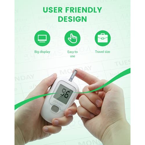 Blood Glucose Monitor - Diabetes Testing Kit with 100 Test Strips and 100 Lan...