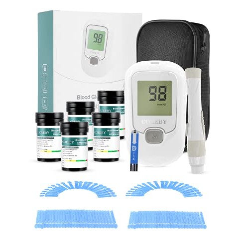 Blood Glucose Monitor - Diabetes Testing Kit with 100 Test Strips and 100 Lan...