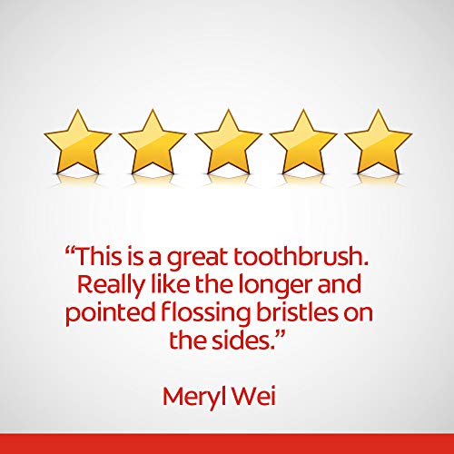 Colgate 360° Total Advanced Floss-Tip Bristles Toothbrush, Soft - 4 Count