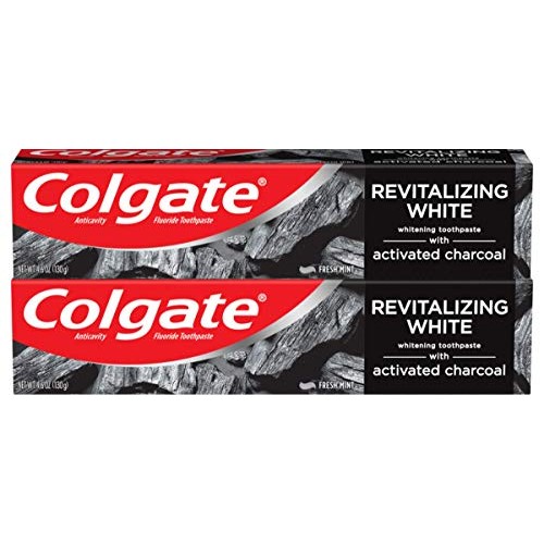 Colgate Activated Charcoal Toothpaste for Whitening Teeth with Fluoride, Natu...
