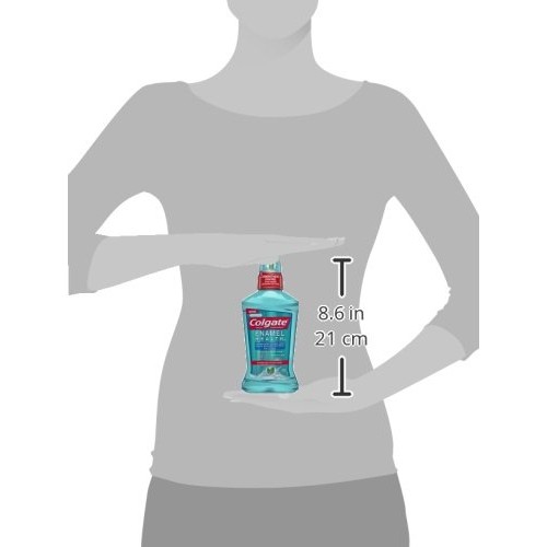 Colgate Enamel Health Anticavity Fluoride Mouthwash, Sparkling Fresh Mint, 16...