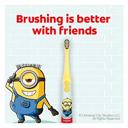 Colgate, Kids Battery Powered Toothbrush Minions Extra Soft Bristles, 1 Count...