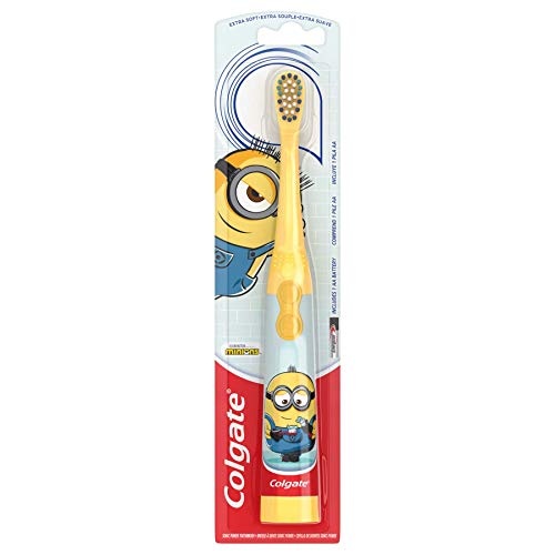 Colgate, Kids Battery Powered Toothbrush Minions Extra Soft Bristles, 1 Count...