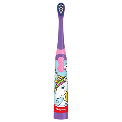 Colgate Kids Electric Battery Powered Toothbrush for Ages 3+, Extra Soft, Uni...