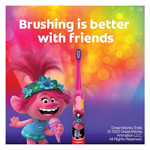 Colgate, Kids Trolls Extra Soft Bristles, 1 Battery Powered Toothbrush, 1 Count