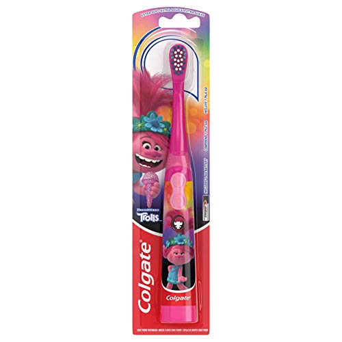 Colgate, Kids Trolls Extra Soft Bristles, 1 Battery Powered Toothbrush, 1 Count