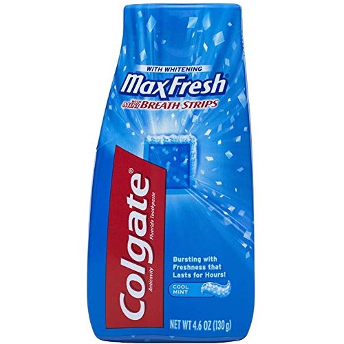 Colgate Max Fresh Liquid Toothpaste with Mini Breath Strips, Cool Mint, 4.6 oz