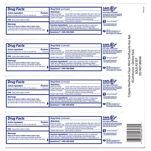 Colgate Max Fresh Whitening Toothpaste with Breath Strips, 6 Oz, Limited Edit...