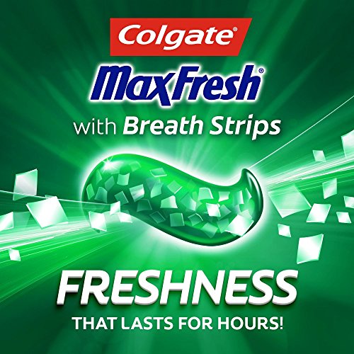 Colgate Max Fresh Whitening Toothpaste with Breath Strips, 6 Oz, Limited Edit...