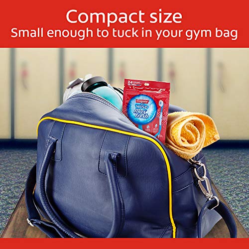 Colgate Max Fresh Wisp Disposable Mini Travel Toothbrushes, Peppermint - 24 C...