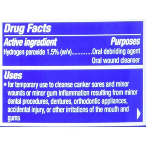 Colgate Peroxyl Antiseptic Mouth Sore Rinse, Mild Mint - 250mL, 8.45 fluid ounce