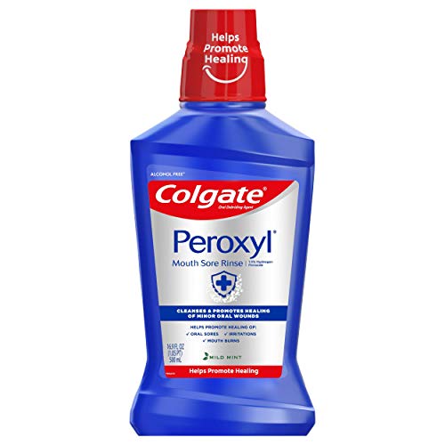 Colgate Peroxyl Antiseptic Mouthwash and Mouth Sore Rinse, 1.5% Hydrogen Pero...