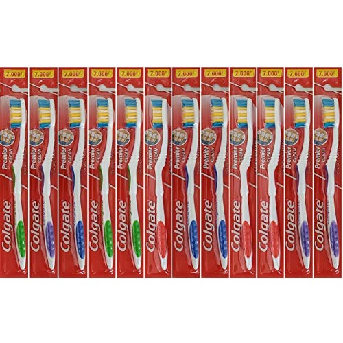 Colgate Premier Classic Clean Medium Toothbrush (Card of 12)