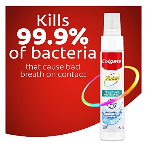 Colgate Total Mouth Spray, Mint Mouthwash Spray, Sugar Free, 1.93 Oz, 2 Pack