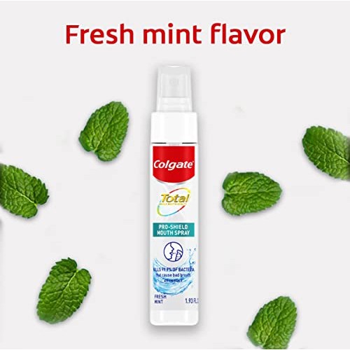 Colgate Total Mouth Spray, Mint Mouthwash Spray, Sugar Free, 1.93 Oz, 2 Pack