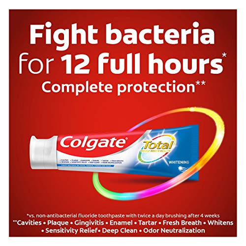 Colgate Total Whitening Toothpaste with Stannous Fluoride and Zinc, Exclusive...
