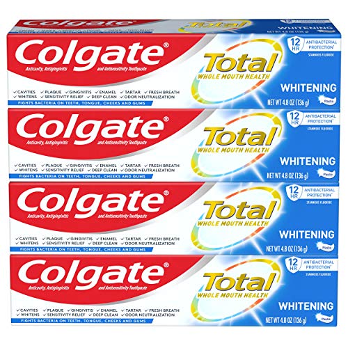 Colgate Total Whitening Toothpaste with Stannous Fluoride and Zinc, Exclusive...