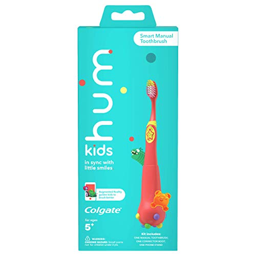 Hum by Colgate Smart Manual Kids Toothbrush Set for Ages 5+, Gaming Experienc...