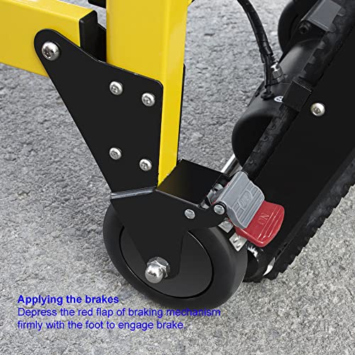 Electric Foldable Chair 4 Wheel Transport Safety and Stability Stair Assist