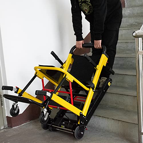 Electric Foldable Chair 4 Wheel Transport Safety and Stability Stair Assist
